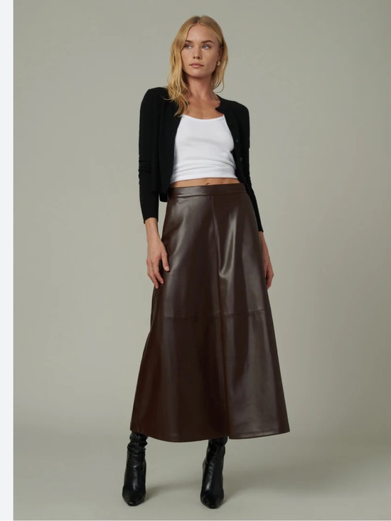 Banana Republic Dresses & Skirts - Banana Republic Brown  Leather Maxi Skirt